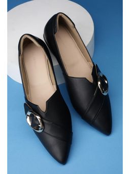 Allen Solly - Women Black Casual Slip Ons Ballerina