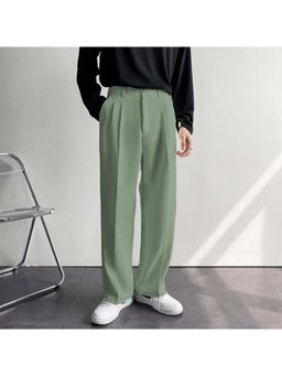 Off Duty India - Korean Baggy Loose Fit Pants For Men Sage Green