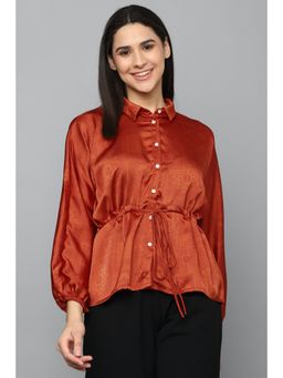 Allen Solly - Women Orange Print Casual Top