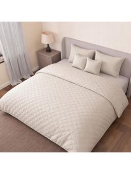 Nesterra - Poly Rich Blended Textile Eucalyptus Frost Bedsheet with 4 Pillow Cover
