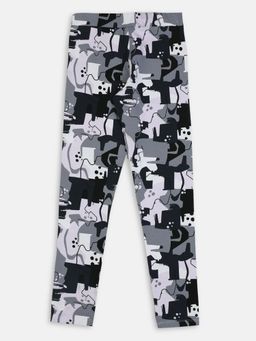 Puma - Ess Street Art Aop Girls Black Tights