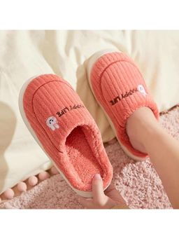 Drunken - Room Slippers for Women-Coral