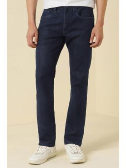 Allen Solly - Men Navy Blue Mid Wash Jeans