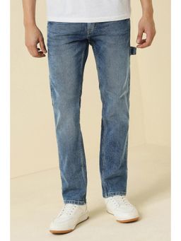 Allen Solly - Men Blue Mid Wash Jeans