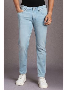 Louis Philippe - Mens Light Blue Light Smart Fit Jeans