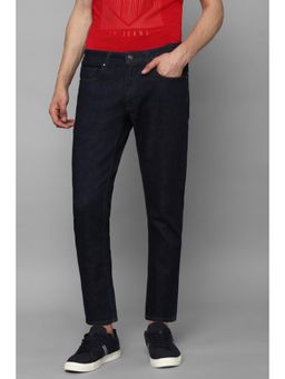 Louis Philippe - Men Navy Blue Mid Smart Fit Jeans