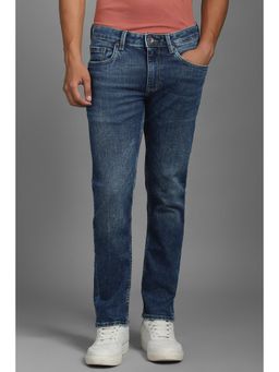 Louis Philippe - Men Blue Mid Smart Fit Jeans