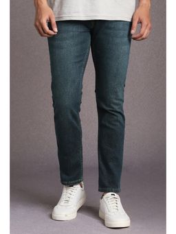 Louis Philippe - Mens Navy Blue Mid Smart Fit Jeans