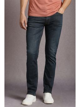 Louis Philippe - Men Navy Blue Mid Slim Fit Jeans