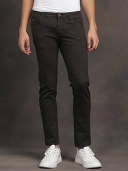 Turtle - Mens Cotton Stretch Nar Dark Grey Jeans