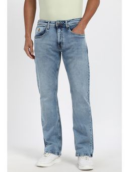 Peter England - Mens Light Blue Light Wash Jeans