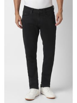 Peter England - Men Black Dark Wash Jeans