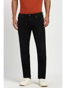 Peter England - Mens Black Mid Wash Jeans