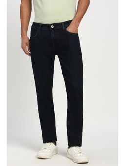 Peter England - Mens Navy Blue Dark Wash Jeans