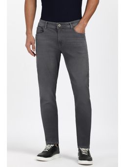 Peter England - Mens Grey Mid Wash Jeans