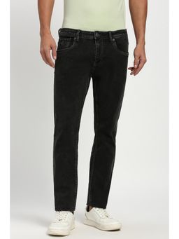 Peter England - Mens Black Mid Wash Jeans