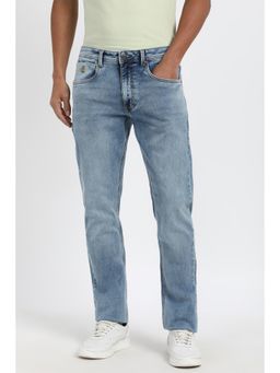 Peter England - Mens Light Blue Light Wash Jeans