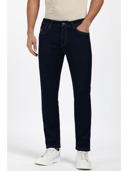 Peter England - Mens Navy Blue Dark Wash Jeans