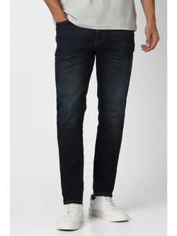 Van Heusen - Mens Navy Blue Mid Wash Jeans