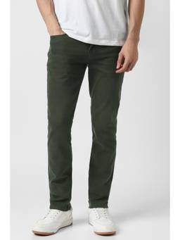 Van Heusen - Men Green Dark Wash Jeans
