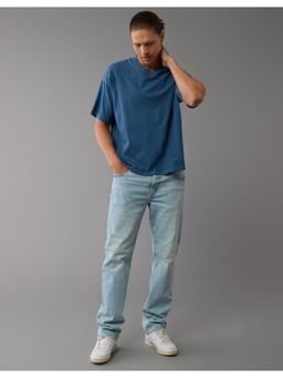 American Eagle - Mens Blue Easyflex Relaxed Straight Jeans