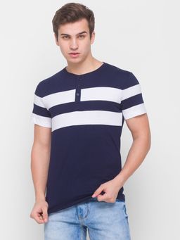 Globus - Navy Henley T-Shirt