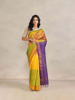 Fabindia - Silk Hand Woven Saree without Blouse