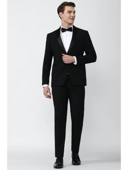 Peter England - Men Black Two Piece Suit (Set of 2)