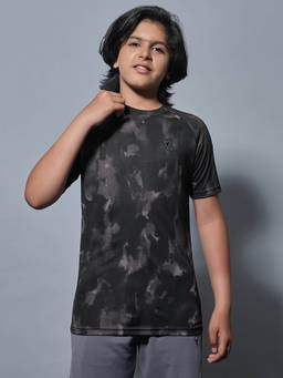 Technosport - Boys Grey Printed T-shirt