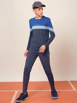 Technosport - Boys Blue Colorblock T-shirt