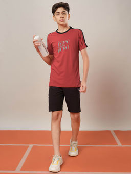 Technosport - Boys Rust Printed T-shirt