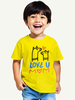 Guugly Wuugly - Girls Yellow Printed T-shirt