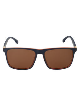 Carlton London - Blue Toned Yellow Polarised and UV Protected Lens Mens Wayfarer Sunglasses CLSM023