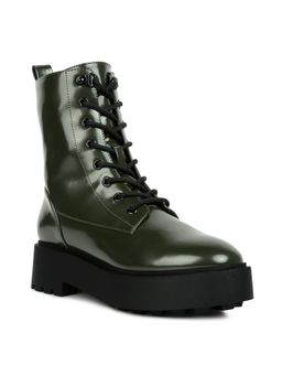 London Rag - Green Ankle Biker Boots