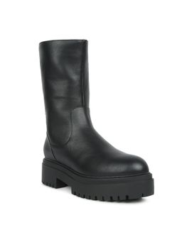 London Rag - Black Lug Sole Boots