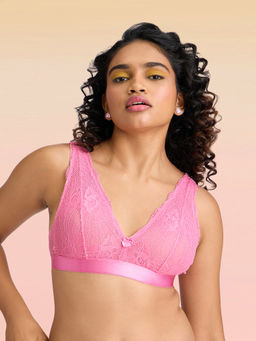 Lola and Mae - "The Parisian Cut" Non Padded Bralette - Rose LMB1035