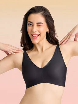 Lola and Mae - C.O.A.T No Show Bonded Bra - Black LMB1040