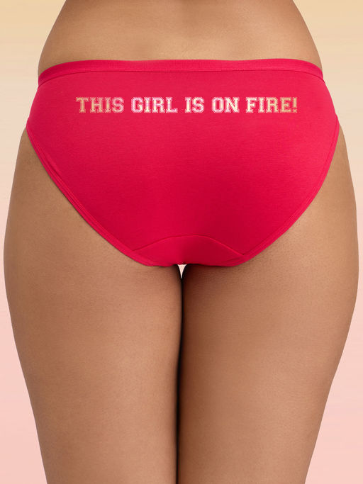 Lola and Mae C.O.A.T Bikini Panty Pack of 1-Girl On Fire Red LMP1002
