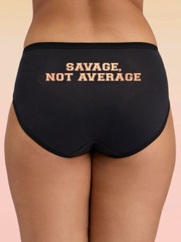 Lola and Mae - C.O.A.T Hipster-Panty Pack of 1-Savage Black LMP1015