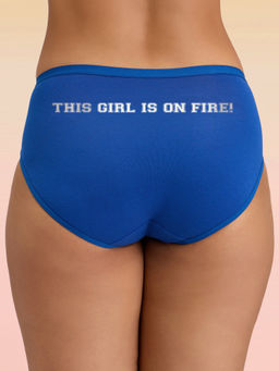 Lola and Mae - C.O.A.T Hipster-Panty Pack of 1-Girl On Fire Dark Blue LMP1015