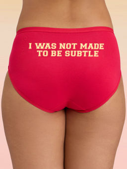 Lola and Mae - C.O.A.T Hipster-Panty Pack of 1-Subtle Red LMP1015