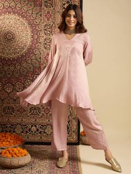 InWeave - Onion Pink Lion A-Line Co-Ord Set