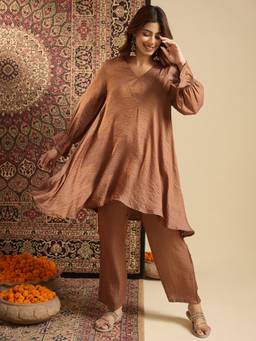 InWeave - Brown Lion A-Line Co-Ord Set