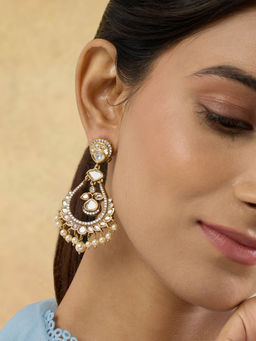 Indinoor - Ornira Kundan Dangler Earrings