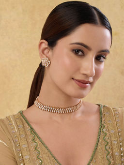 Indinoor - Rehira Kundan Choker Necklace Set