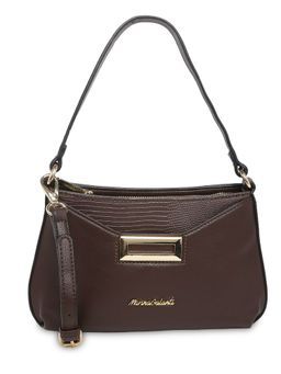 Marina Galanti - Dark Brown Color Soft PU Material Medium Size Baguette - MB0388BE2006