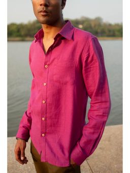 Creatures of Habit - Linen Shirt- Royal Purple