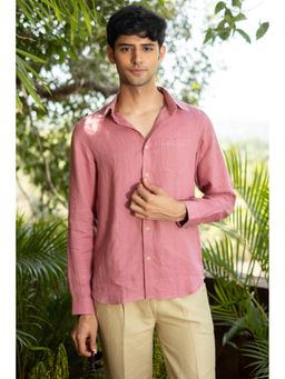 Creatures of Habit - Linen Shirt- Vintage Pink