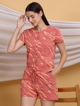 Sweet Dreams - Women Pink Printed Playsuit