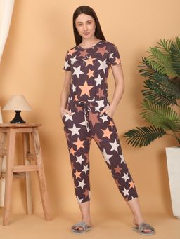 Sweet Dreams - Women Purple Printed Jumpsuit